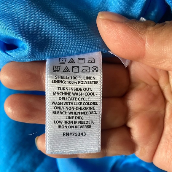 Vibrant Blue Women's Blazer - Picture 6 of 7